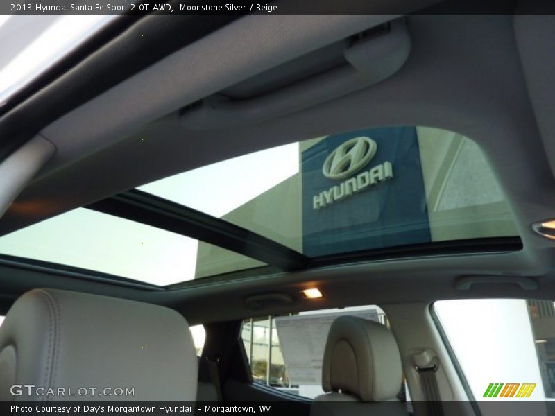 Sunroof of 2013 Santa Fe Sport 2.0T AWD