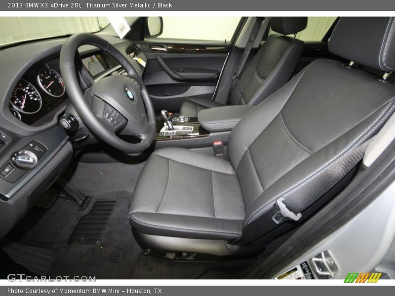Titanium Silver Metallic / Black 2013 BMW X3 xDrive 28i