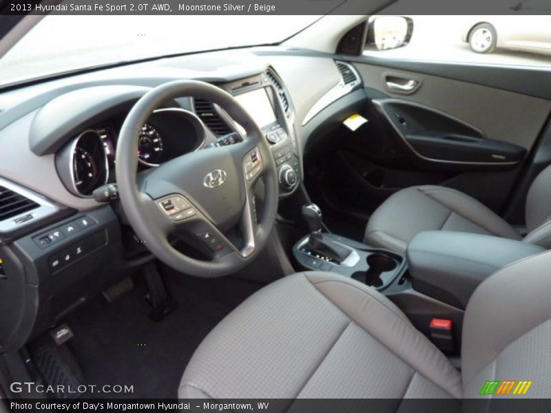 Beige Interior - 2013 Santa Fe Sport 2.0T AWD 