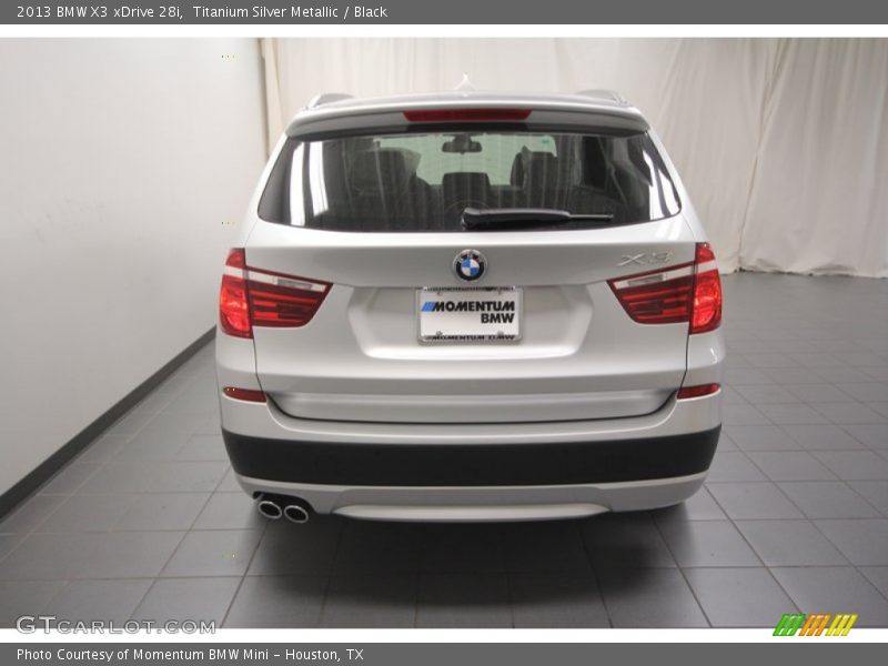 Titanium Silver Metallic / Black 2013 BMW X3 xDrive 28i