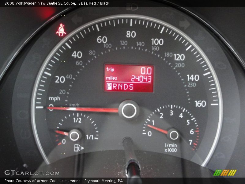  2008 New Beetle SE Coupe SE Coupe Gauges