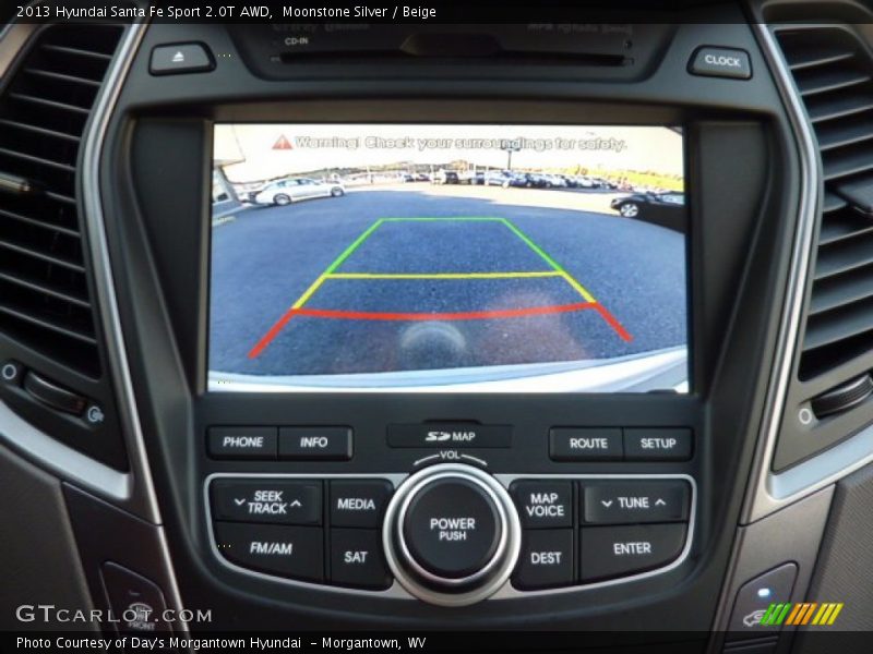 Moonstone Silver / Beige 2013 Hyundai Santa Fe Sport 2.0T AWD