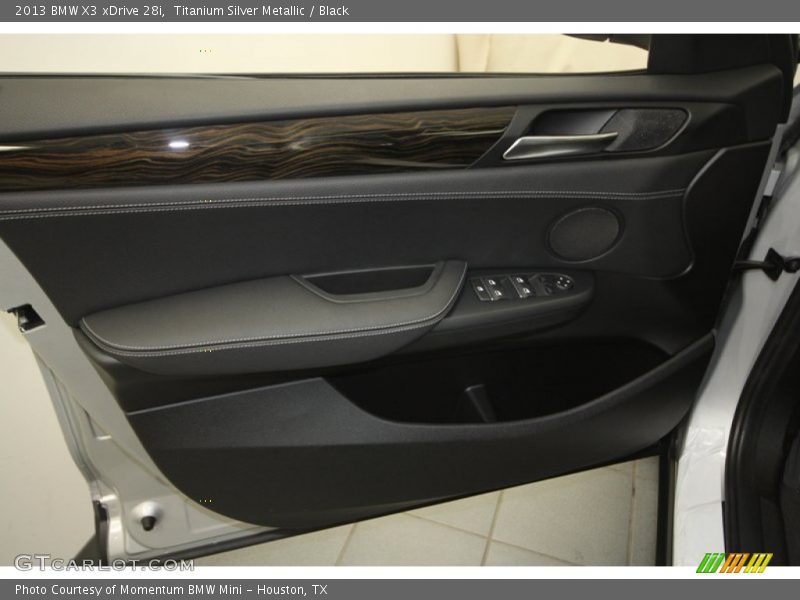 Titanium Silver Metallic / Black 2013 BMW X3 xDrive 28i
