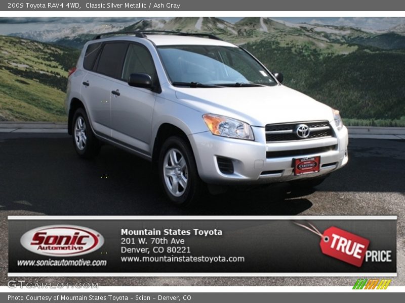 Classic Silver Metallic / Ash Gray 2009 Toyota RAV4 4WD
