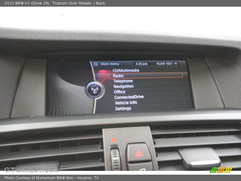 Titanium Silver Metallic / Black 2013 BMW X3 xDrive 28i