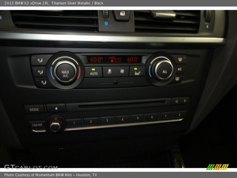 Titanium Silver Metallic / Black 2013 BMW X3 xDrive 28i