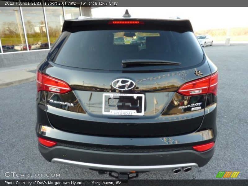 Twilight Black / Gray 2013 Hyundai Santa Fe Sport 2.0T AWD