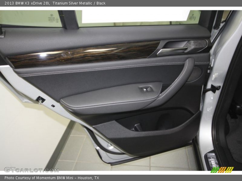Titanium Silver Metallic / Black 2013 BMW X3 xDrive 28i