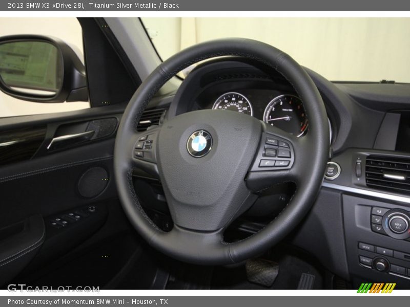 Titanium Silver Metallic / Black 2013 BMW X3 xDrive 28i