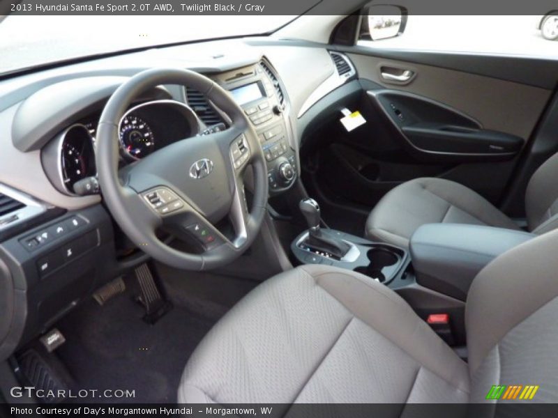 Twilight Black / Gray 2013 Hyundai Santa Fe Sport 2.0T AWD