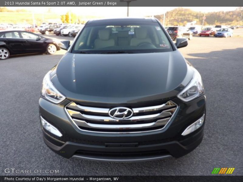 Juniper Green / Beige 2013 Hyundai Santa Fe Sport 2.0T AWD