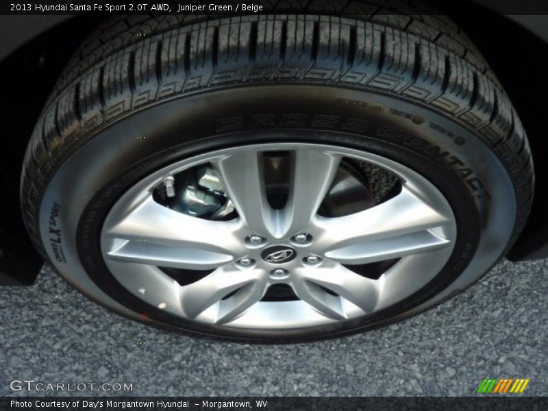 Juniper Green / Beige 2013 Hyundai Santa Fe Sport 2.0T AWD