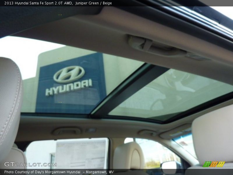 Sunroof of 2013 Santa Fe Sport 2.0T AWD