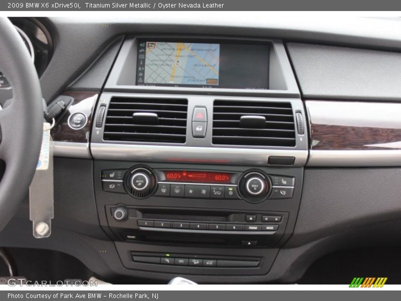 Titanium Silver Metallic / Oyster Nevada Leather 2009 BMW X6 xDrive50i