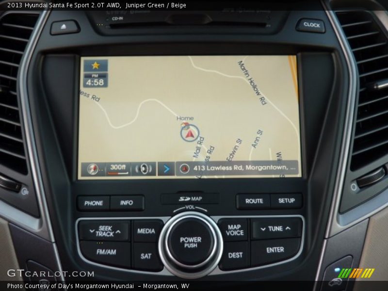 Navigation of 2013 Santa Fe Sport 2.0T AWD