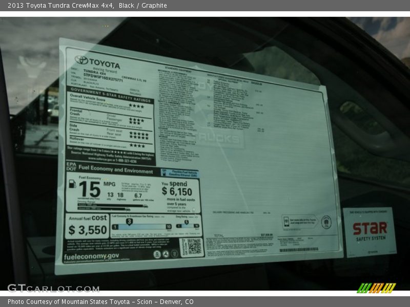 Black / Graphite 2013 Toyota Tundra CrewMax 4x4