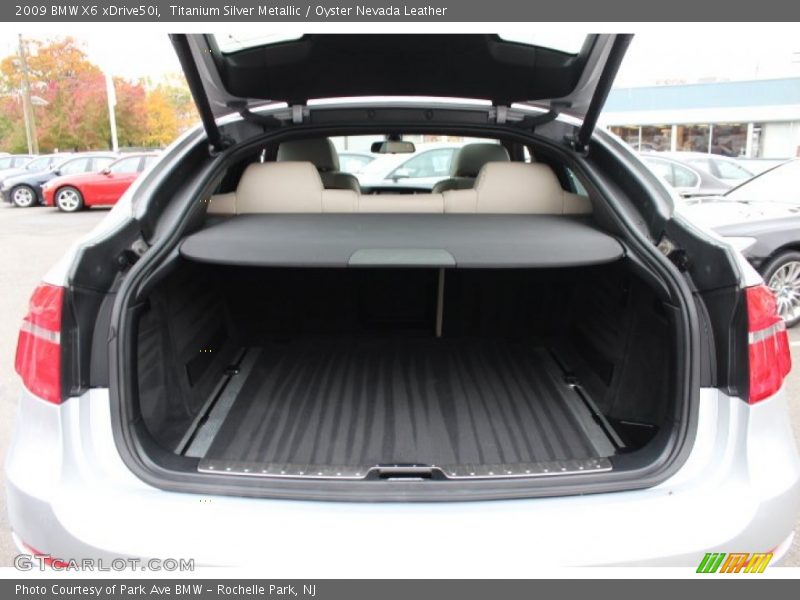 Titanium Silver Metallic / Oyster Nevada Leather 2009 BMW X6 xDrive50i