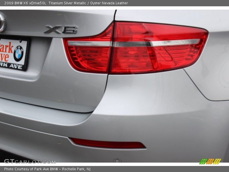 Titanium Silver Metallic / Oyster Nevada Leather 2009 BMW X6 xDrive50i