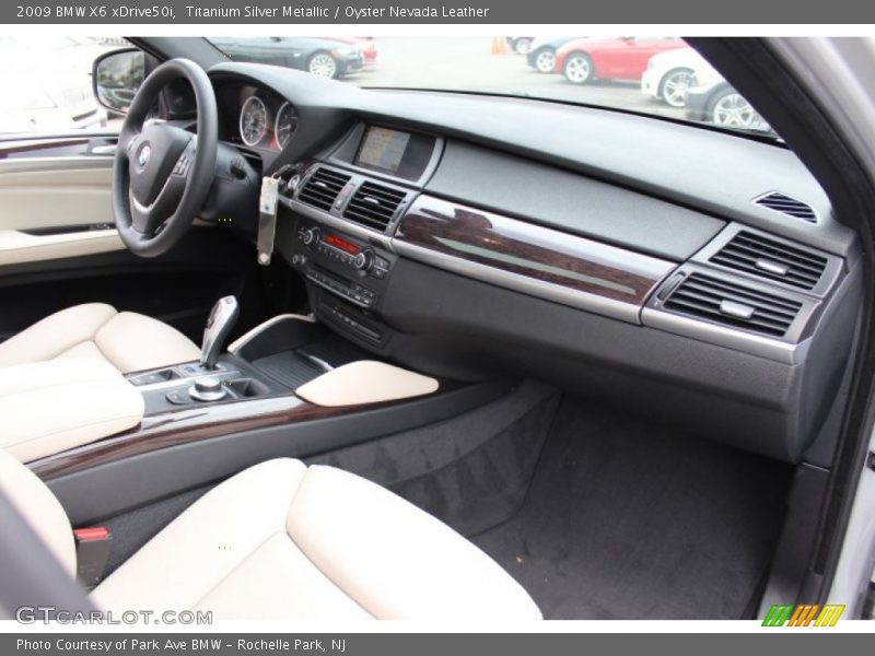 Titanium Silver Metallic / Oyster Nevada Leather 2009 BMW X6 xDrive50i