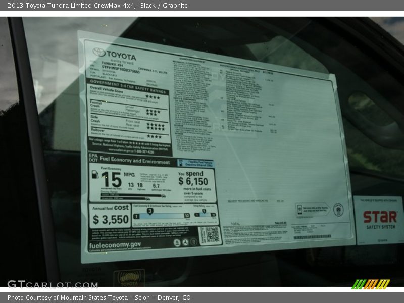 Black / Graphite 2013 Toyota Tundra Limited CrewMax 4x4