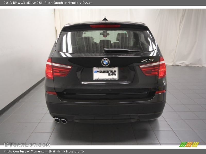 Black Sapphire Metallic / Oyster 2013 BMW X3 xDrive 28i