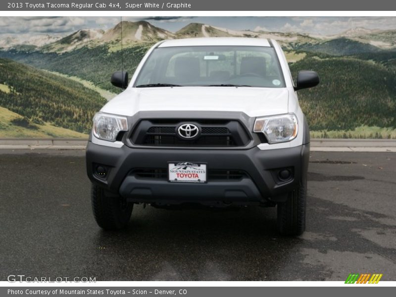 Super White / Graphite 2013 Toyota Tacoma Regular Cab 4x4