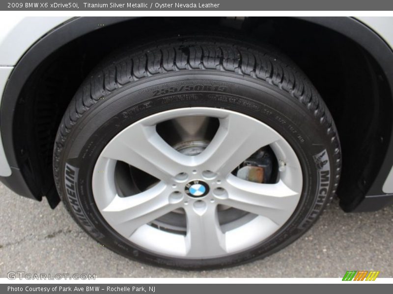 Titanium Silver Metallic / Oyster Nevada Leather 2009 BMW X6 xDrive50i