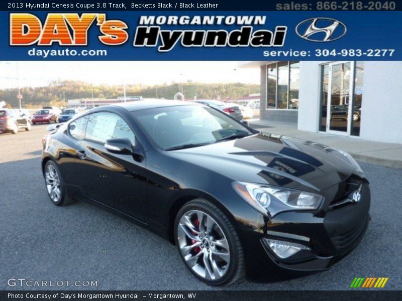 Becketts Black / Black Leather 2013 Hyundai Genesis Coupe 3.8 Track