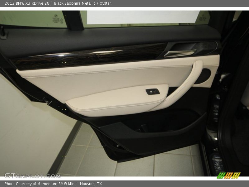 Black Sapphire Metallic / Oyster 2013 BMW X3 xDrive 28i