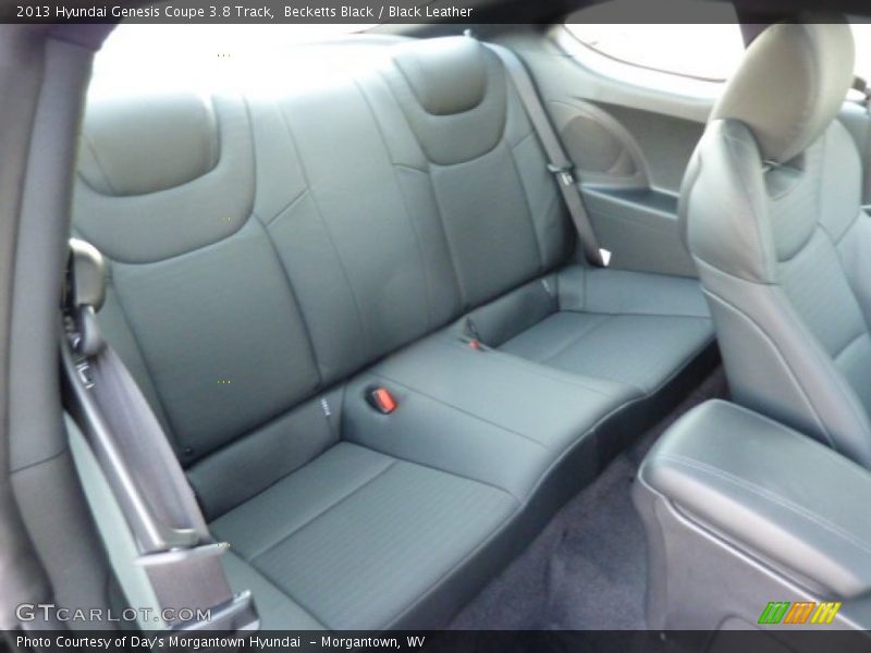 Rear Seat of 2013 Genesis Coupe 3.8 Track
