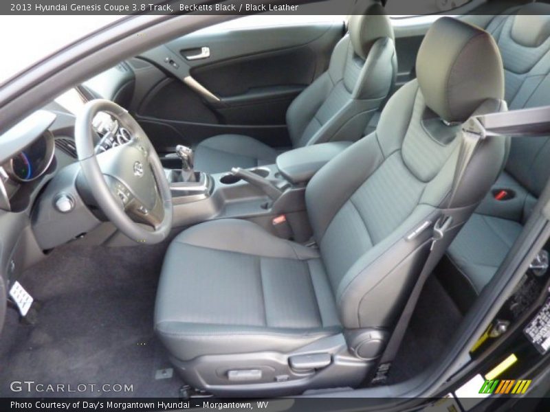 Front Seat of 2013 Genesis Coupe 3.8 Track