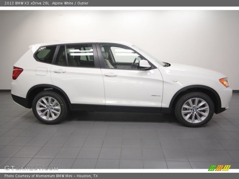 Alpine White / Oyster 2013 BMW X3 xDrive 28i