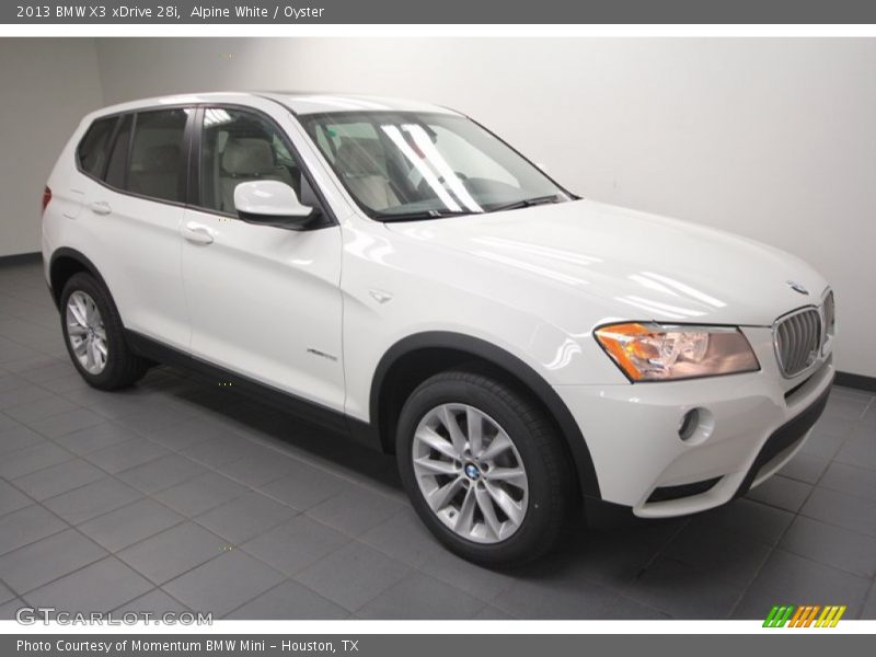 Alpine White / Oyster 2013 BMW X3 xDrive 28i