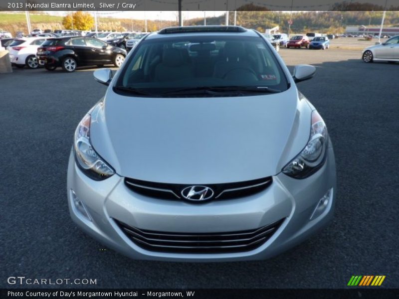 Silver / Gray 2013 Hyundai Elantra Limited