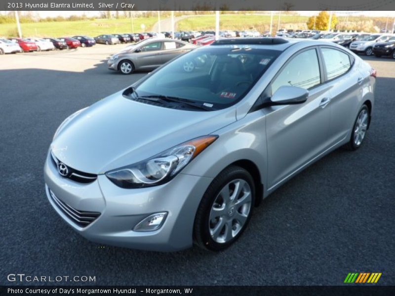 Silver / Gray 2013 Hyundai Elantra Limited