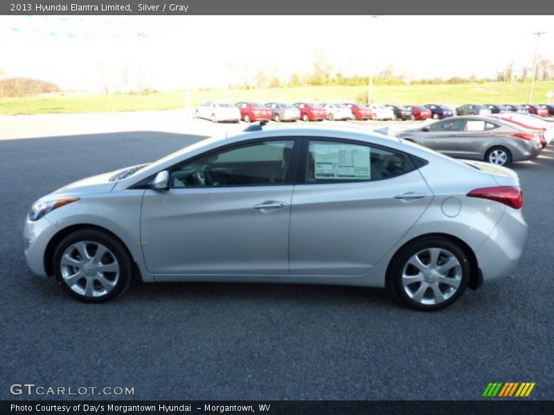 Silver / Gray 2013 Hyundai Elantra Limited