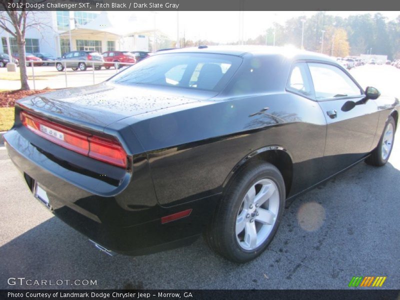 Pitch Black / Dark Slate Gray 2012 Dodge Challenger SXT