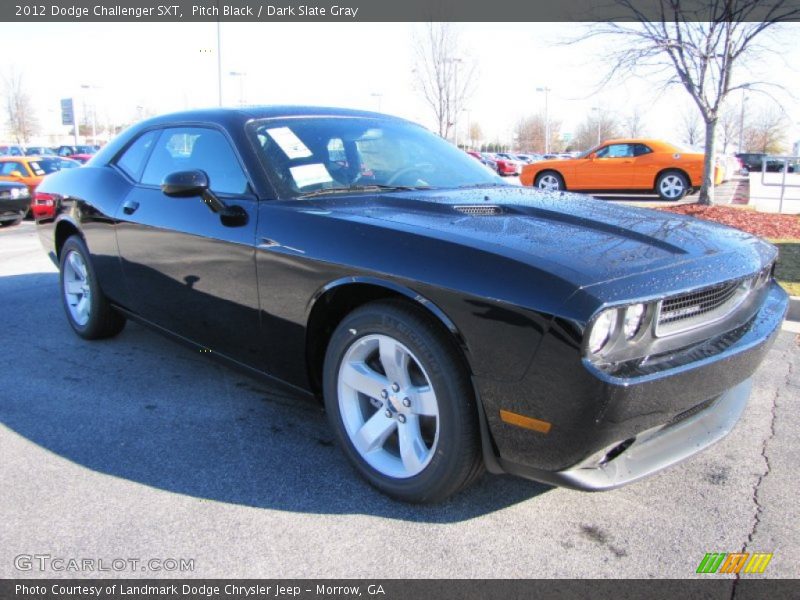 Pitch Black / Dark Slate Gray 2012 Dodge Challenger SXT