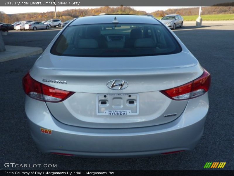 Silver / Gray 2013 Hyundai Elantra Limited