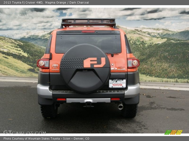 Magma Orange / Dark Charcoal 2013 Toyota FJ Cruiser 4WD
