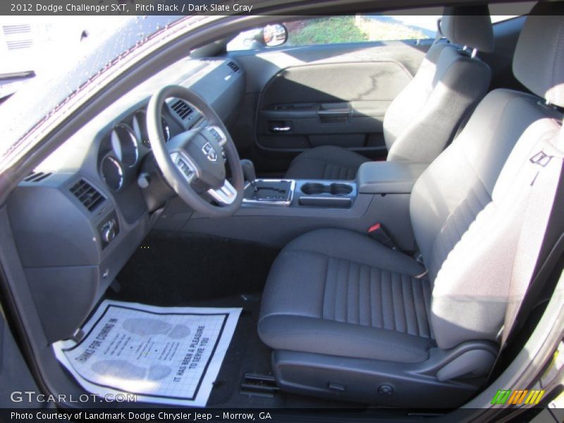 Pitch Black / Dark Slate Gray 2012 Dodge Challenger SXT