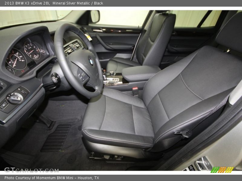 Mineral Silver Metallic / Black 2013 BMW X3 xDrive 28i