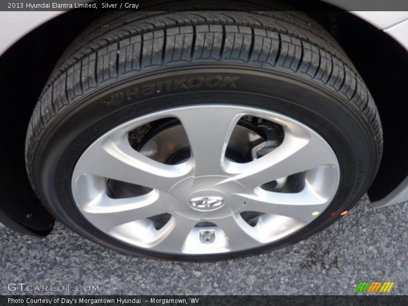 Silver / Gray 2013 Hyundai Elantra Limited