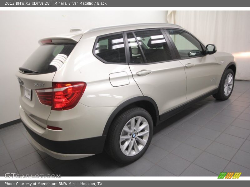 Mineral Silver Metallic / Black 2013 BMW X3 xDrive 28i