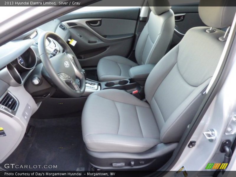 Silver / Gray 2013 Hyundai Elantra Limited