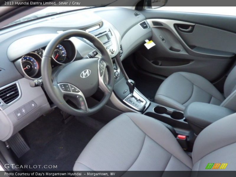 Silver / Gray 2013 Hyundai Elantra Limited