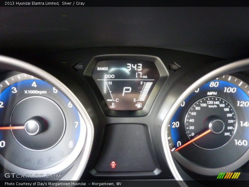 Silver / Gray 2013 Hyundai Elantra Limited