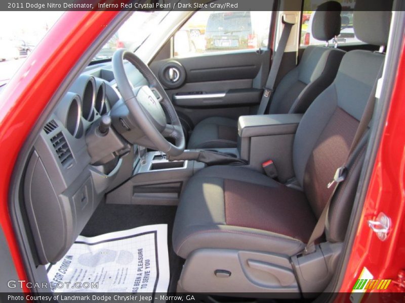 Inferno Red Crystal Pearl / Dark Slate Gray/Red 2011 Dodge Nitro Detonator