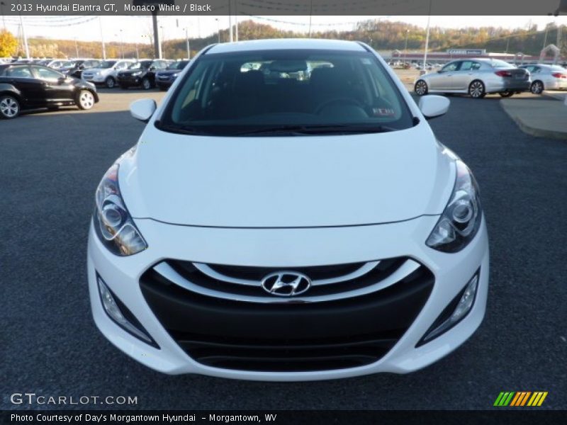 Monaco White / Black 2013 Hyundai Elantra GT