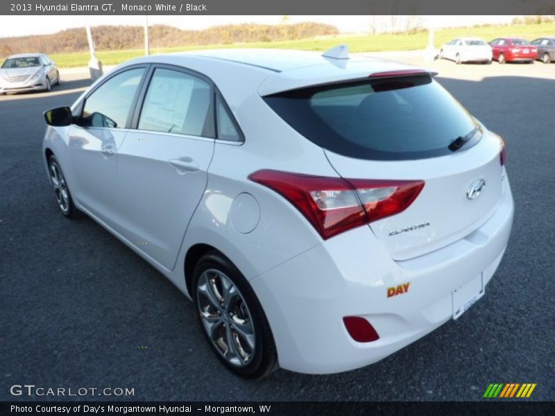 Monaco White / Black 2013 Hyundai Elantra GT